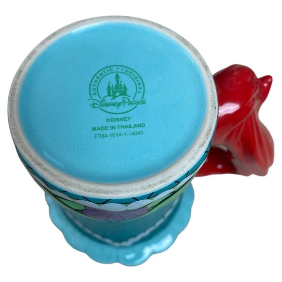 Disney Parks Ariel 3D Coffee Mug Red Hair Mermaid Signature Handle Cup - Picture 4 of 4